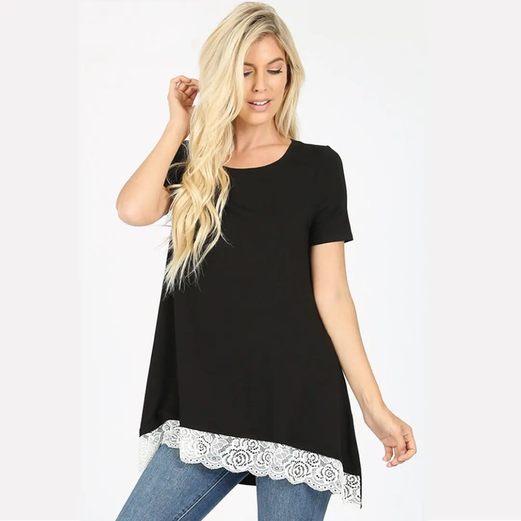 Lace Trim Top