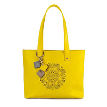 Load image into Gallery viewer, Sprout Leather Tote -Lemon
